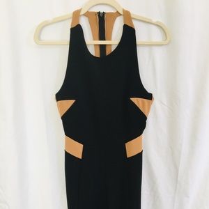 Black and Beige Jumpsuit